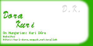 dora kuri business card